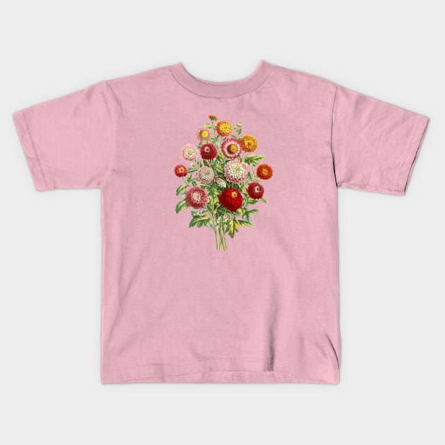 Flower Bouquet Kids T-Shirt by Biophilia